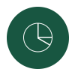 Pie chart icon in green.